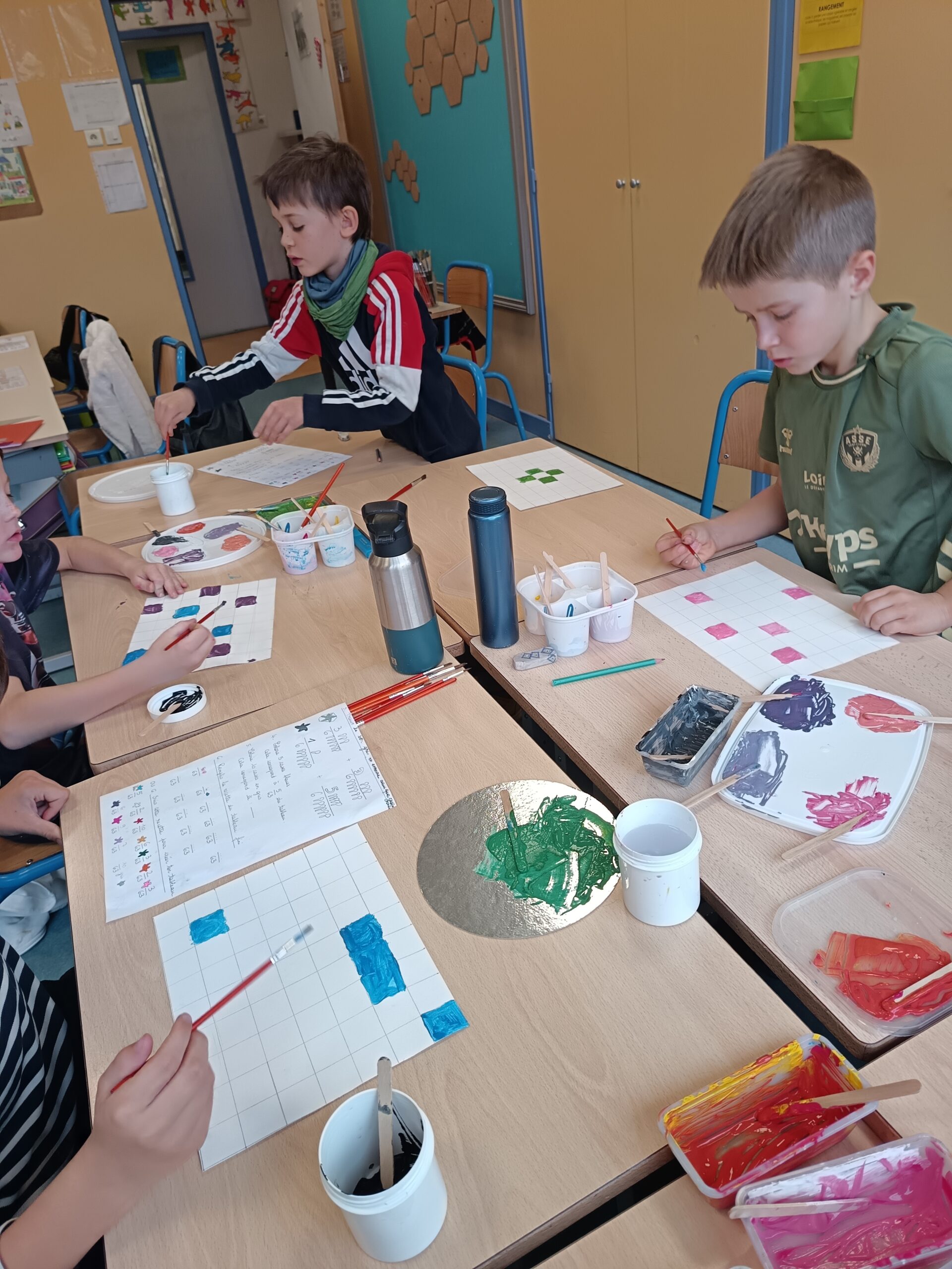 🎨 Travailler les fractions en créant une palette de couleurs – Classe de CM1
